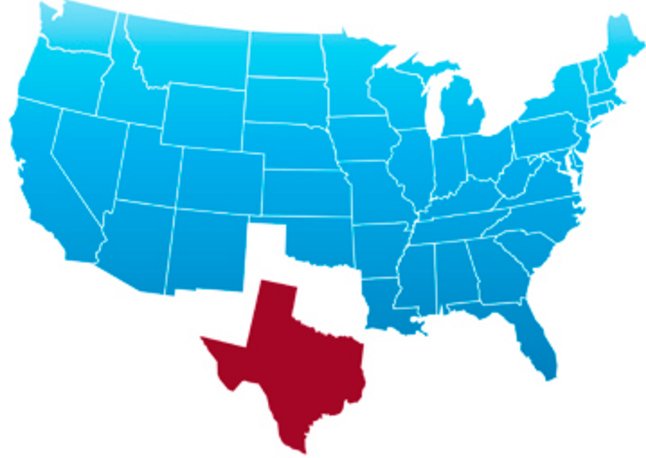 Texas detaches from the US